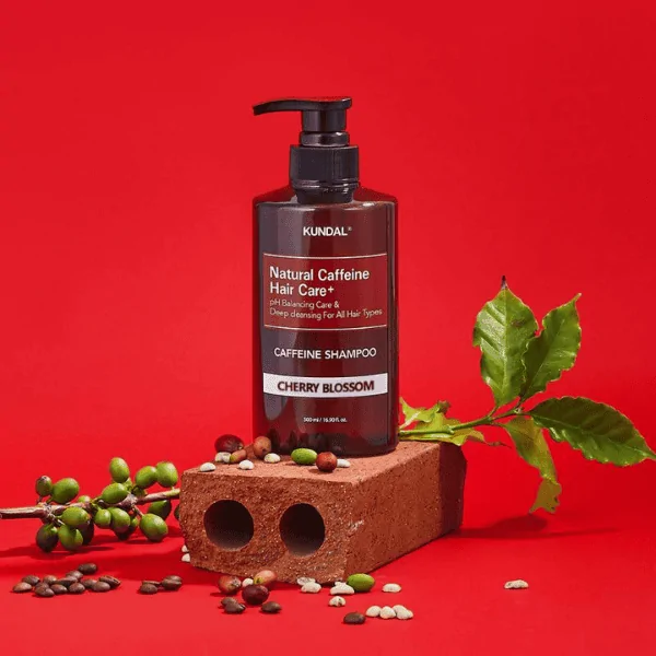 KUNDAL Caffeine Shampoo 500ml - Cherry Blossom - Image 2
