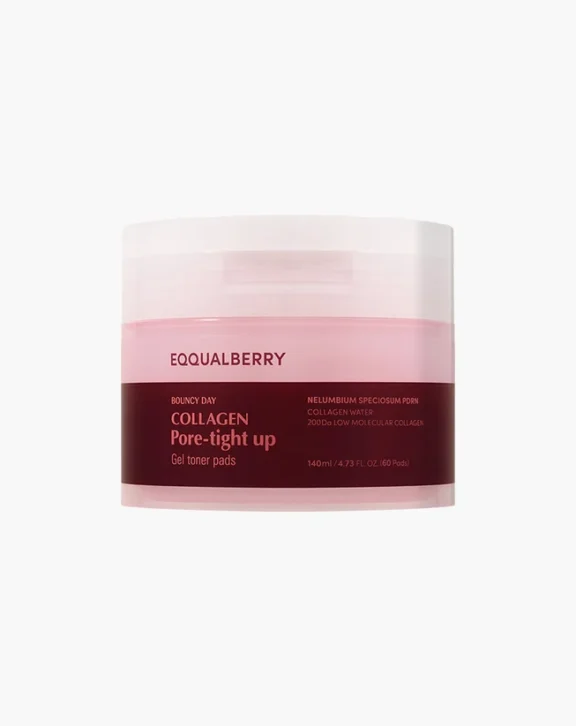 EQQUALBERRY COLLAGEN PORE-TIGHT UP GEL TONER PADS 140ml