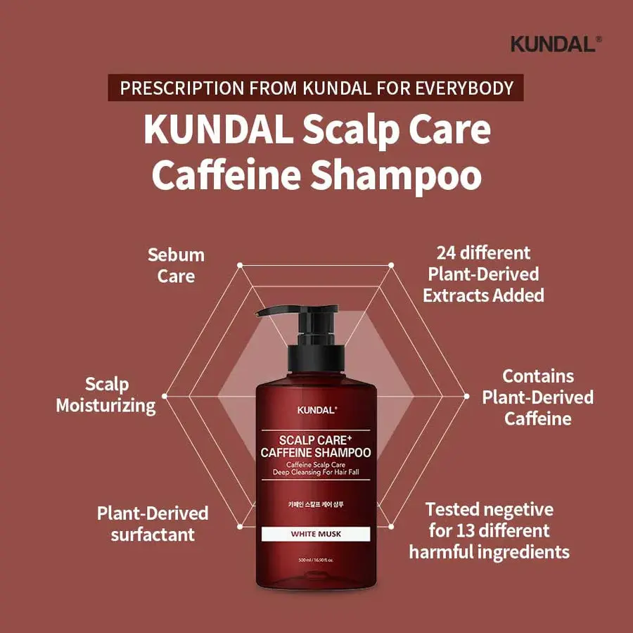 KUNDAL Caffeine Shampoo 500ml - Cherry Blossom - Image 6