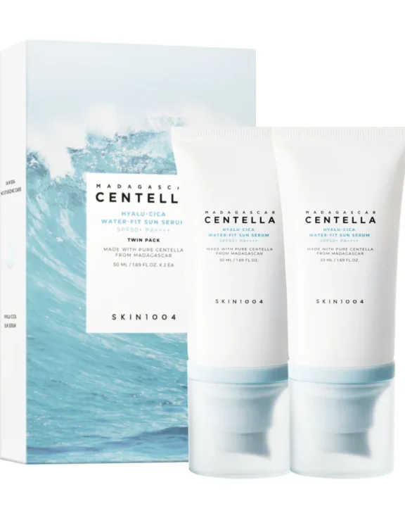 SKIN1004 Centella Hyalu-Cica Water-Fit Sun Serum SPF50+ PA++++ Twin Pack