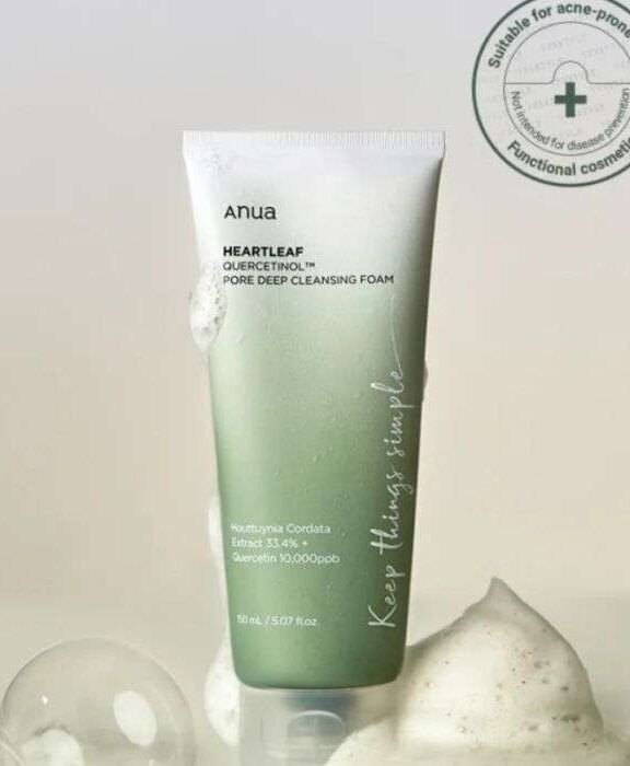 ANUA - Heartleaf Quercetinol Pore Deep Cleansing Foam - mousse nettoyante 150ml