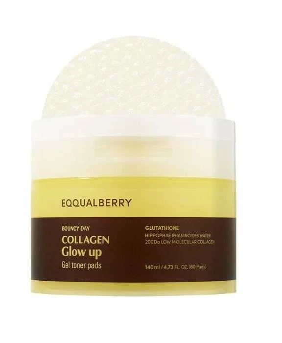 EQQUALBERRY COLLAGEN GLOW UP GEL PADS 140ml