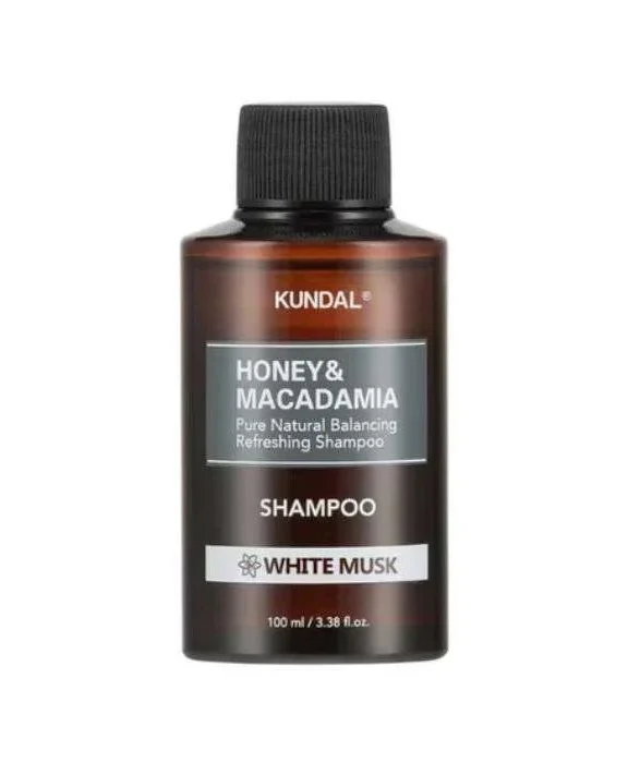 KUNDAL Honey & Macadamia Nature Shampoo 100ml - White Musk
