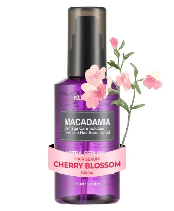 KUNDAL Macadamia Hair Serum 100ml - Cherry Blossom
