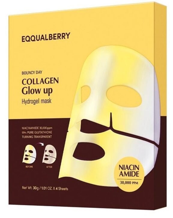 EQQUALBERRY COLLAGEN GLOW UP HYDROGEL MASK 30g|4EA